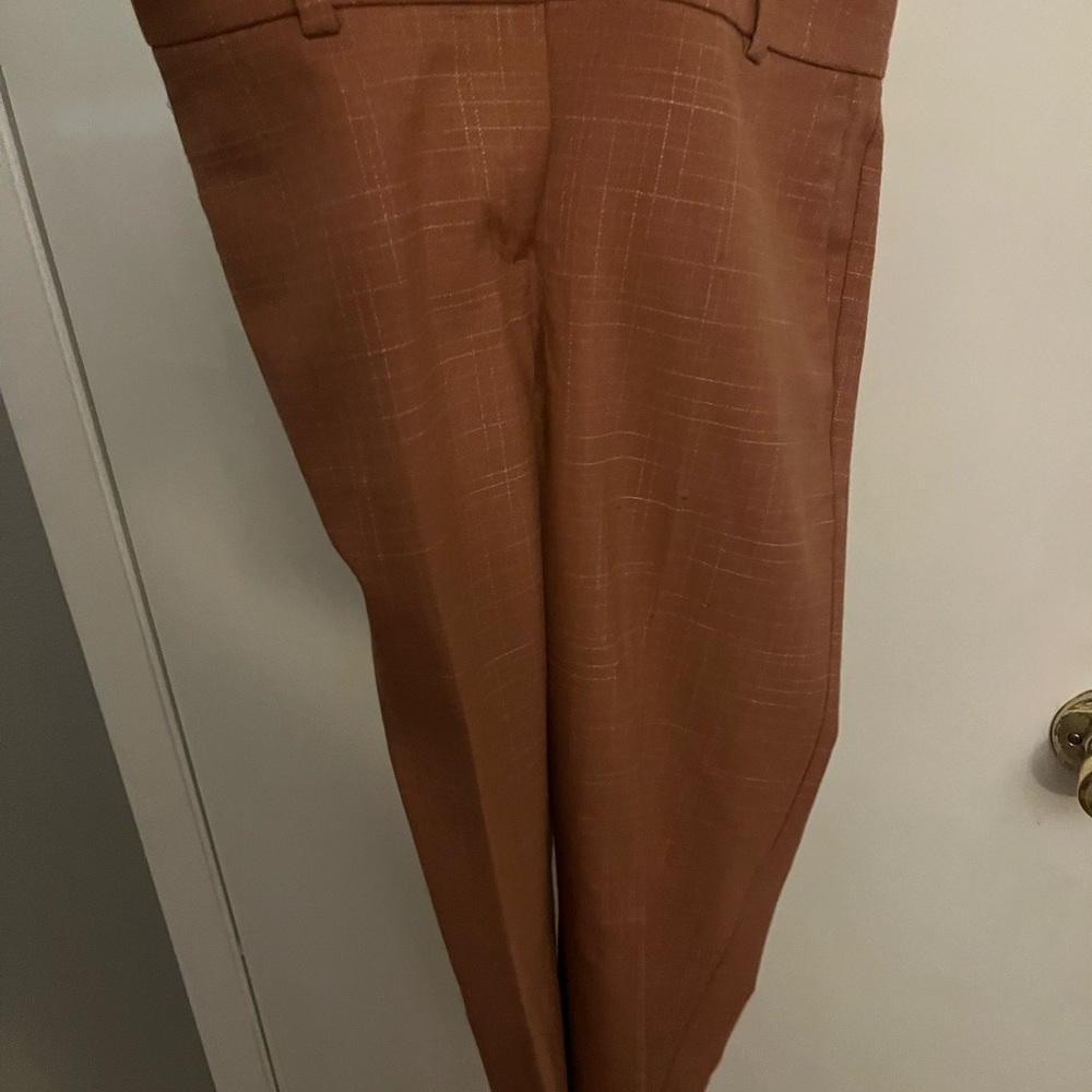 Ann Taylor straight pants, pink/peach color 00P